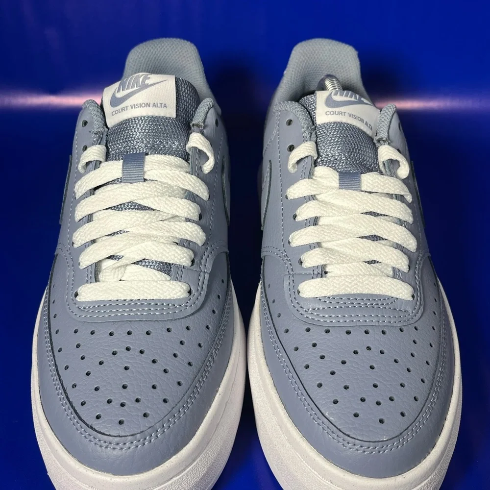 NEW Nike Court Vision Alta Ashen Slate Women’s Sneaker Fast Shipping - Picture 5 of 8